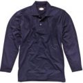 Dickies Mens Long Sleeve Polo Shirt Navy 2XL