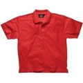 Dickies Mens Short Sleeve Polo Shirt Red XL