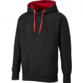 Dickies Mens Two Tone Pullover Hoodie Black / Red XL