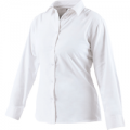 Dickies Ladies Oxford Weave Long Sleeve Shirt White Size 8