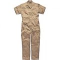 Dickies Mens Lightweight Cotton Short Sleeve Overalls Khaki 3XL