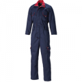 Dickies Ladies Redhawk Overalls Navy / Red Size 12