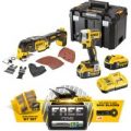 DeWalt 18v XR Cordless 2 Piece Power Tool Kit 2 x 5ah Li-ion Charger Case