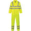 Portwest Class 3 Hi Vis Poly Cotton Overalls Yellow L