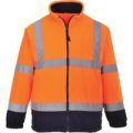 Portwest 2 Tone Hi Vis Fleece Jacket Orange / Navy XS