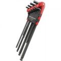 Facom 9 Piece Extra Long Ball End Hexagon Allen Key Set Metric