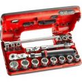 Facom 18 Piece 3/8″ Drive Hex Socket Set Metric in Detection Box 3/8″