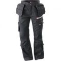 Facom Mens Work Trousers with Tool Holder & Knee Pad Pockets Black XL