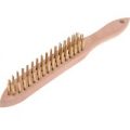 Faithfull Brass Scratch Wire Brush 3 Rows