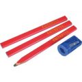 Faithfull 4 Piece Carpenters Pencil & Sharpener Set