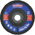 Faithfull Zirconium Abrasive Flap Disc 100mm Medium