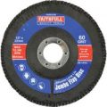 Faithfull Zirconium Abrasive Flap Disc 125mm Medium