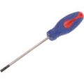 Faithfull Soft Grip Parallel Slotted Tip Screwdriver 4mm 100mm