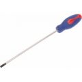 Faithfull Soft Grip Parallel Slotted Tip Screwdriver 6.5mm 250mm