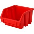 Faithfull Ergobox Interlocking Storage Bin Red 116mm 112mm 75mm