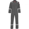 Biz Flame Flame Resistant Super Lightweight Antistatic Coverall Grey 2XL 32″