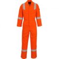 Biz Flame Flame Resistant Super Lightweight Antistatic Coverall Orange Large 32″