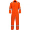 Biz Flame Flame Resistant Lightweight Antistatic Coverall Orange Large 32″