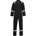 Biz Flame Aberdeen Flame Resistant Antistatic Coverall Black Extra Large 32″