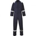 Biz Flame Aberdeen Flame Resistant Antistatic Coverall Navy Blue Extra Large 32″