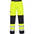 Biz Flame Hi-Vis Multi-Norm Flame Resistant Trousers Yellow / Navy 3XL