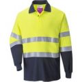 Modaflame Flame Resistant Hi-Vis 2-Tone Polo Shirt Yellow / Navy XL