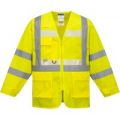 Glowtex Ezee Zip Front Executive Hi Vis Jacket Yellow L