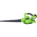 Greenworks GD40BV 40v Cordless Brushless Garden Vacuum & Leaf Blower 2 x 2ah Li-ion Charger