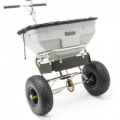 Handy THSSALT Stainless Steel Push Feed, Grass & Salt Broadcast Spreader 57kg