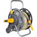 Hozelock Floor & Wall Mounted Hose Reel 1/2″ / 12.5mm 50m Grey & Yellow