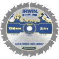 Irwin Weldtec Construction Saw Blade 136mm 24T 10mm