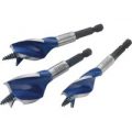 Irwin 3 Piece 6X Blue Groove Stubby Wood Bit Set