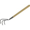 Kent & Stowe Long Handled 3 Prong Carbon Steel Cultivator