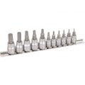 Kincrome 11 Piece 1/4″ & 3/8″ Drive Hex Socket Bit Set Imperial Combination