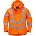 Oxford Weave 300D Womens Class 3 Hi Vis Jacket Orange M