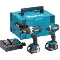 Makita DLX2145 18v Cordless LXT Combi Drill & Impact Driver Kit 2 x 5ah Li-ion Charger Case