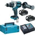 Makita DDF481 18v Cordless LXT Brushless Drill Driver 2 x 4ah Li-ion Charger Case