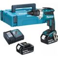 Makita DFS251 18v LXT Cordless Brushless Tek Screwdriver 2 x 5ah Li-ion Charger Case