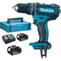 Makita DHP482 18v Cordless LXT Combi Drill 2 x 4ah Li-ion Charger Case