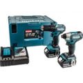 Makita DLX2221J 18v LXT Cordless Compact Brushless Combi Drill & Impact Driver Kit 2 x 3ah Li-ion Charger Case