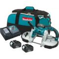 Makita DPB180 18v Cordless LXT Bandsaw 2 x 4ah Li-ion Charger Case