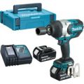 Makita DTW1001 18v Cordless LXT Brushless Impact Wrench 2 x 5ah Li-ion Charger Case