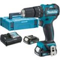 Makita HP332 10.8v Cordless CXT Brushless Combi Drill 2 x 2ah Li-ion Charger Case