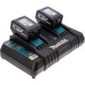 Makita 18v Twin Charger & 2 Li-ion Batteries 3 Amp