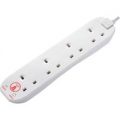 Masterplug 4 Socket Surge Protected Extension Lead 2m