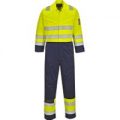 Modaflame Flame Resistant Hi-Vis Overall Yellow / Navy 4XL 32″