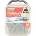 Plasplugs Plasterboard Hollow Wall Fixings Pack of 10