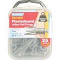 Plasplugs Plasterboard Hollow Wall Fixings Pack of 25