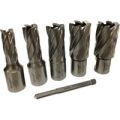 Rotabroach 5 Piece Raptor Mag Drill Hole Cutter Set & Pilot