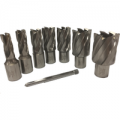 Rotabroach 7 Piece Raptor Mag Drill Hole Cutter Set & Pilot
